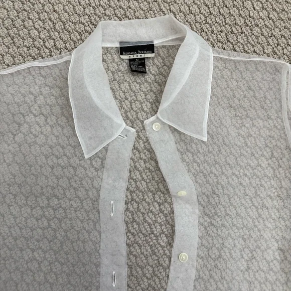 Sheer embroidered top - Picture 4 of 5